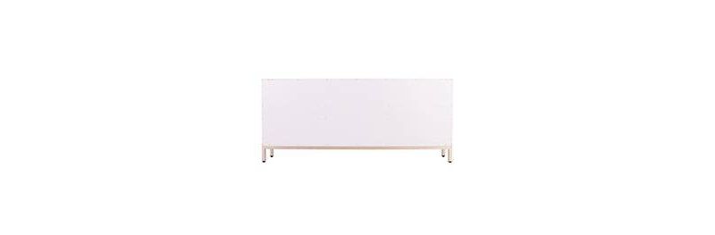 Three Door Gramden Antique Accent Cabinet White - Aiden Lane