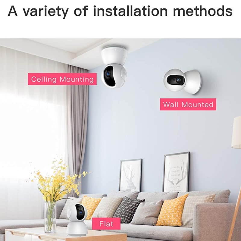 WiFi Security Dome Camera SDETER HD Home IP Wireless 2Way Audio Motion Detection Night Vision BabyPet Monitor Compatible with iOSampAndroid
