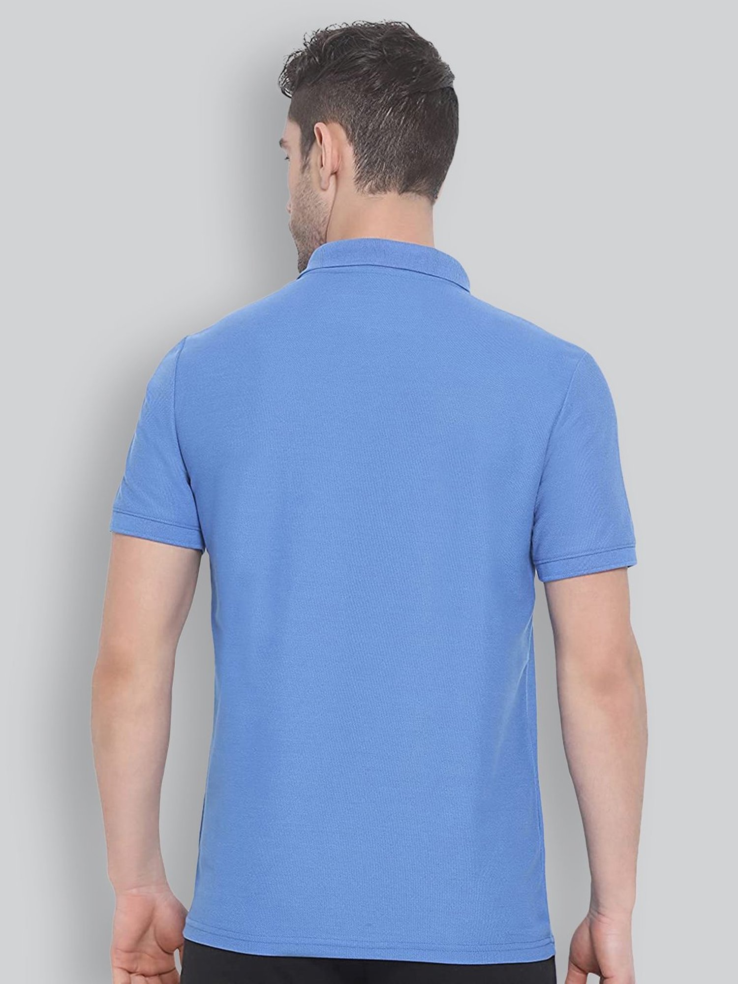 Lux Nitro Indigo Blue Regular Fit Polo T-Shirt