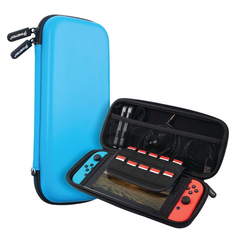 Insten Carry Case for Nintendo Switch - Portable Hard Shell Travel Pouch for Console & Accessories, Pink