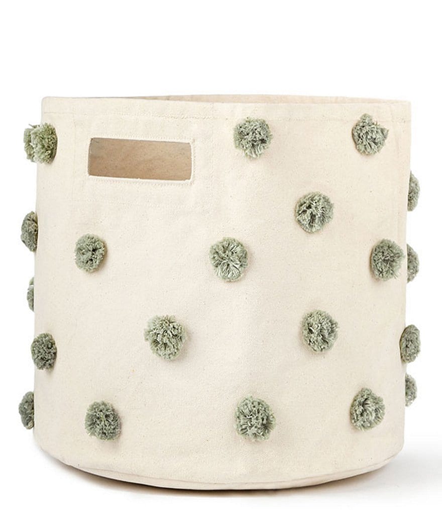 Edgehill Collection Hand-Woven Rattan Market Basket