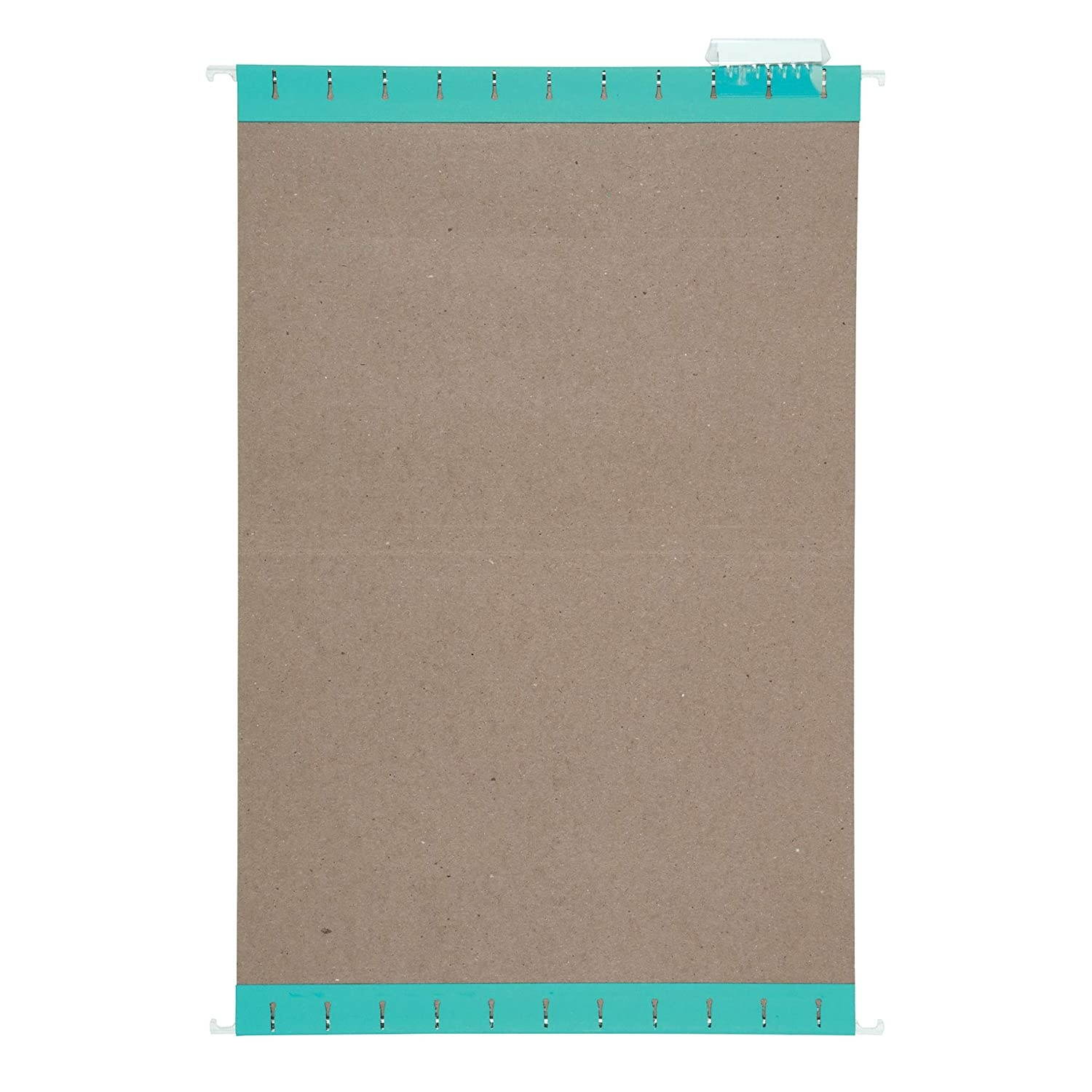 AmazonBasics Hanging Folders, Letter Size, Aqua, 25-Pack