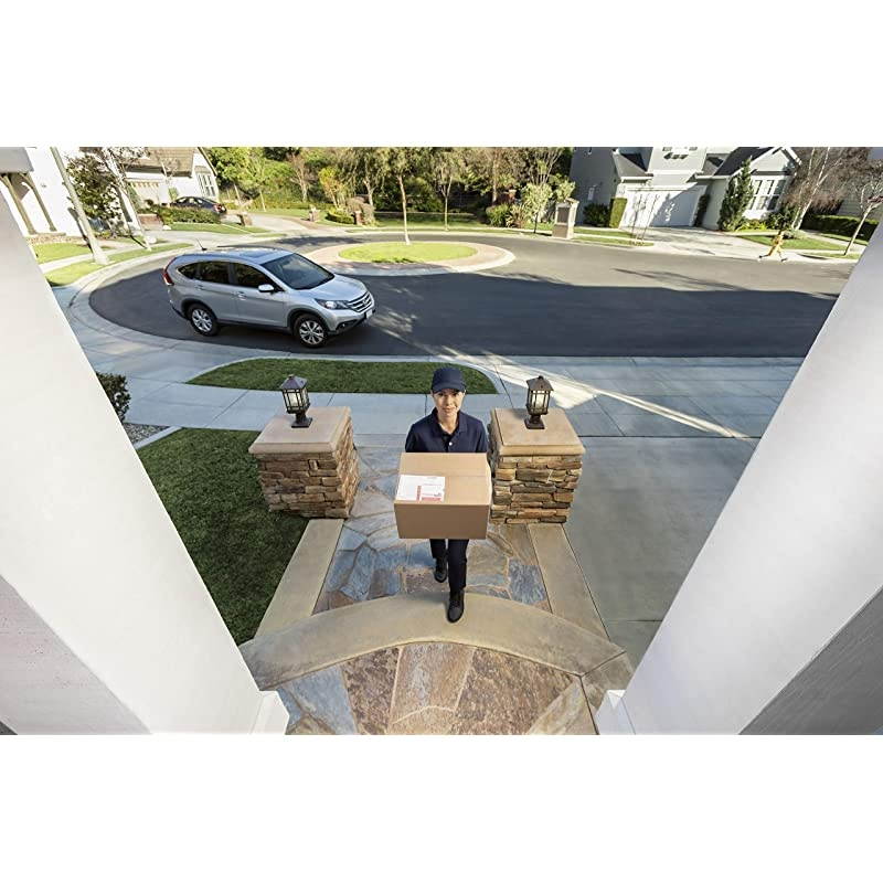 1080p HD Weatherproof Indoor/Outdoor Wired Home Surveillance Security Camera System, 2 Bullet & 2 Dome Cameras w/Smart Home Compatible, Long Range, Color Night Vision + 1 TB Storage Hard Drive