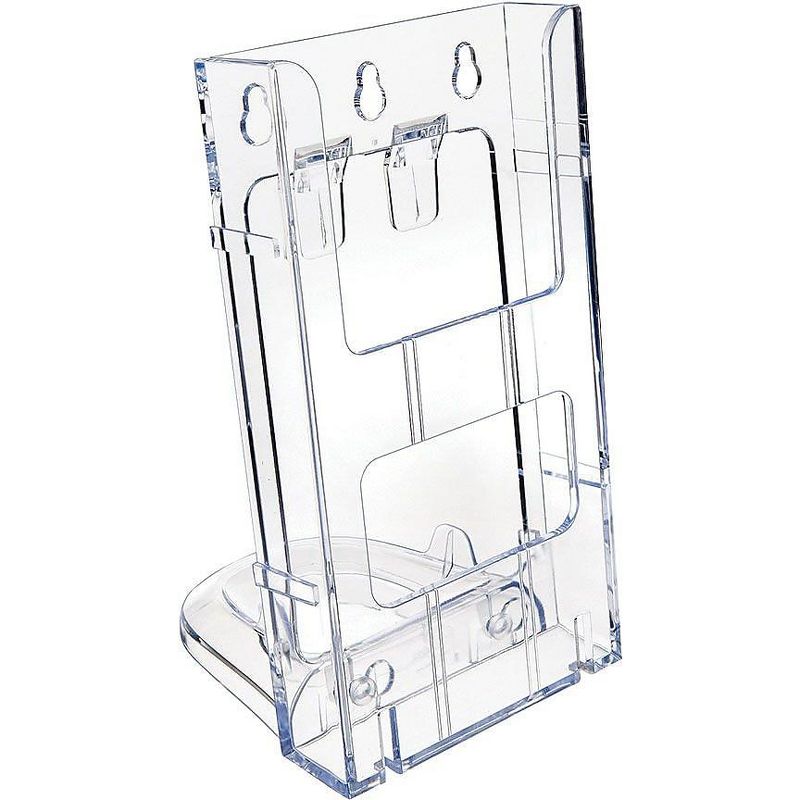 Deflecto Literature Holder Leaflet 1-1/4"x4-3/8"x8" Clear 771901