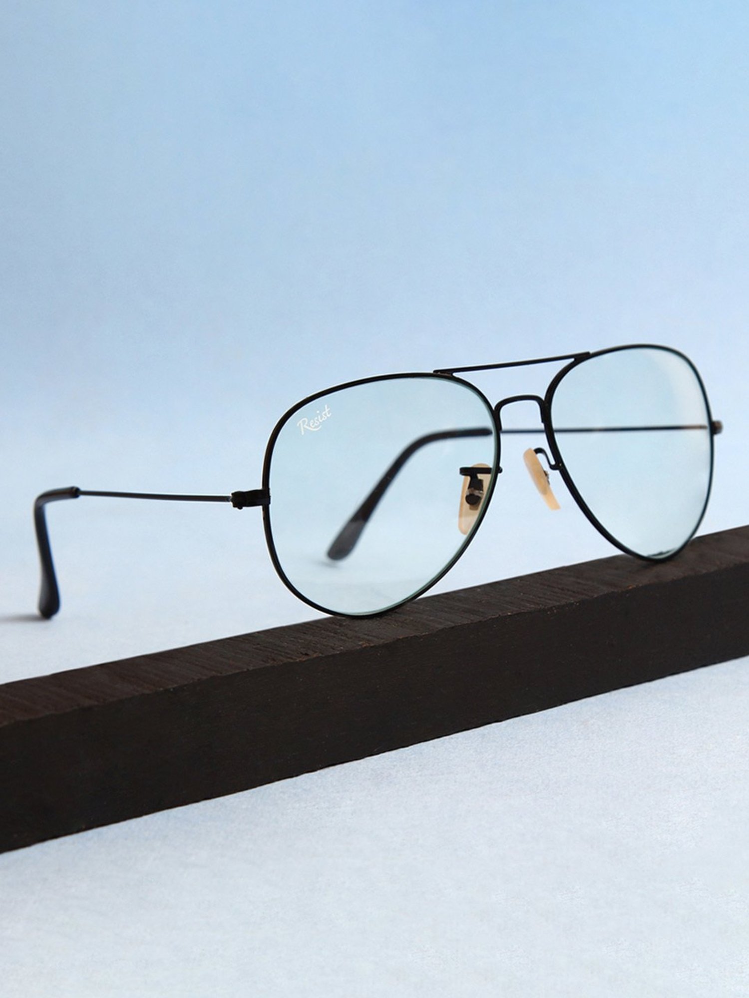 Resist Eyewear Clear Aviator UV Protection Unisex Sunglasses