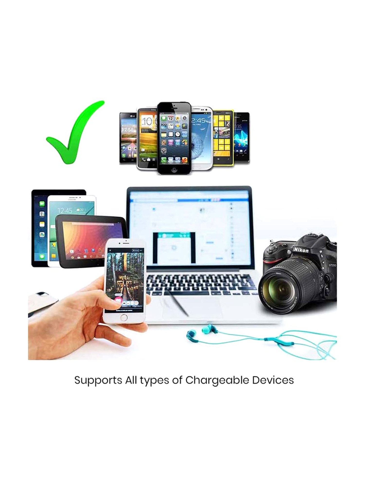 Portronics Adapto III POR-1362 Adapter with Dual USB Port and AC Socket (Black)