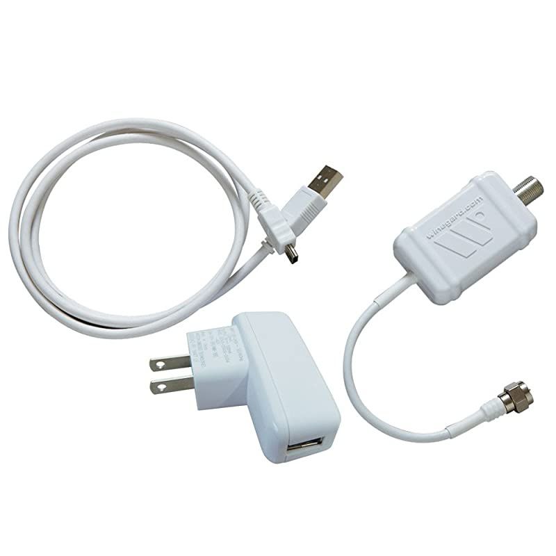 LNA-100 Boost TV Antenna Amplifier, HDTV Signal Booster, HD Digital VHF UHF Amplifier, Indoor HDTV Ultra Low Noise Amp (USB Power Supply)