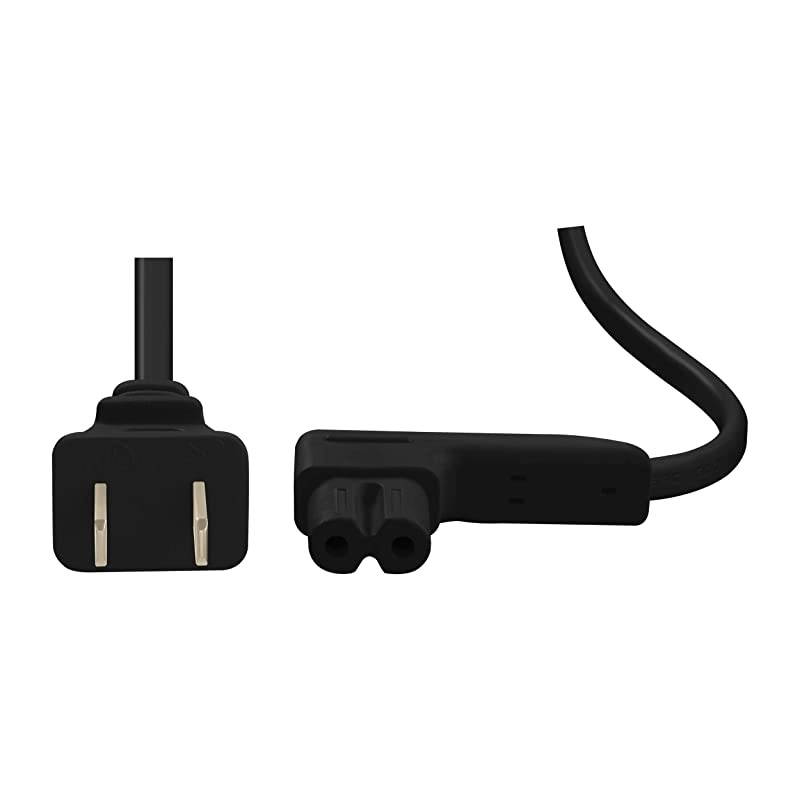 19.5in 2-Pack Power Cord Compatible with Sonos Play One, Sonos Play-1 and Sonos One SL Speaker. Compatible with Sonos Play One Short Power Cable Cord (Short, Black)