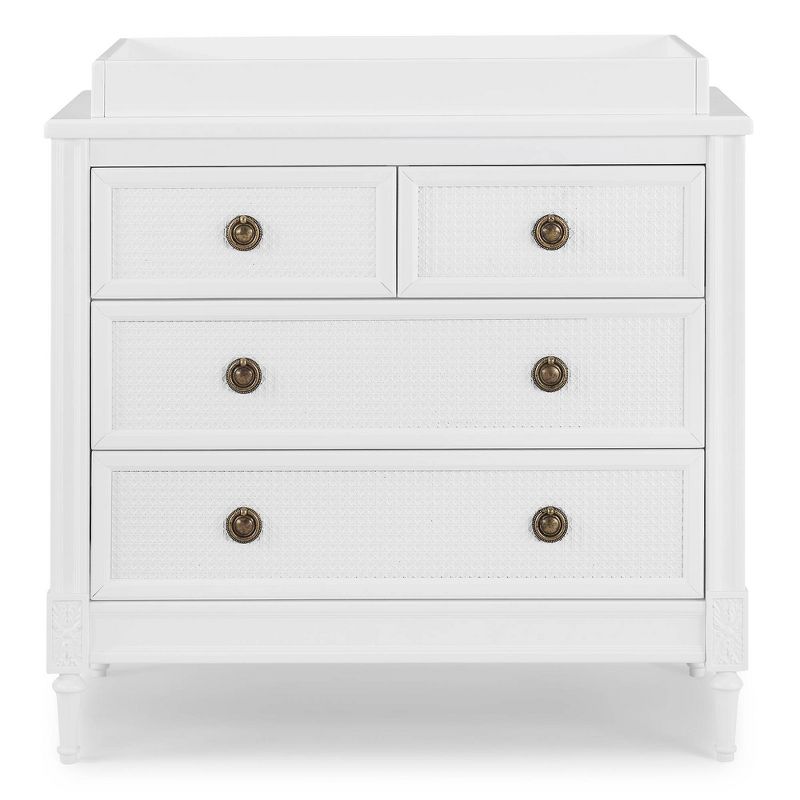 Delta Children Madeline 4 Drawer Dresser with Changing Top - Bianca White
