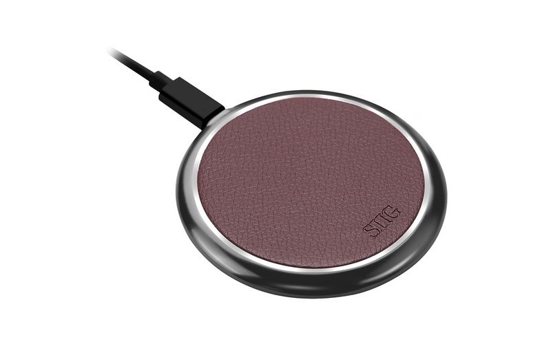 SIIG Premium Wireless Smartphone Charger Pad - Brown - 5 V DC, 9 V DC Input - Input connectors: USB