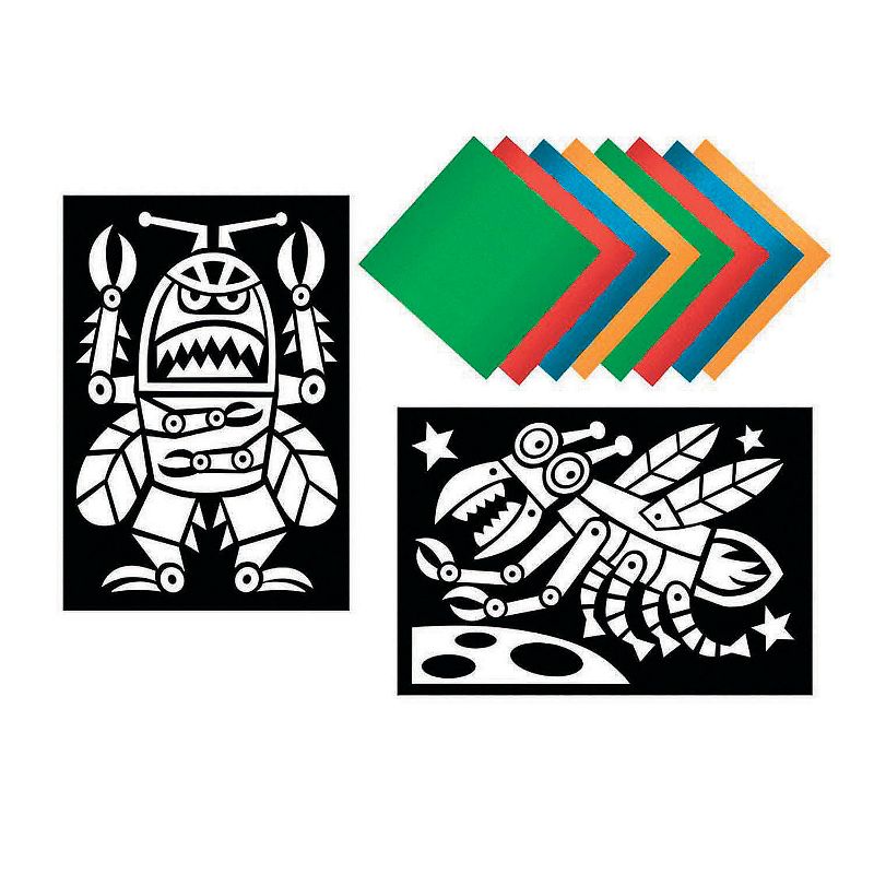 MindWare Robot Bugs Foil Art Sticker Pack - Stickers -8 Pieces