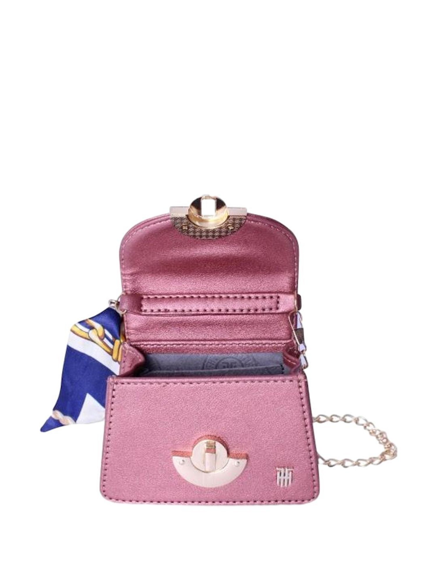 THE HOLISTIK Vibrance Deep Pink Solid Small Handbag