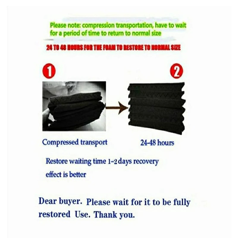 24 Pcs Acoustic Panels,Soundproofing Foam,Acoustic Tiles for Studio,Foam Sound Wedges 2.5 x 30 x 30cm,Blue&Black