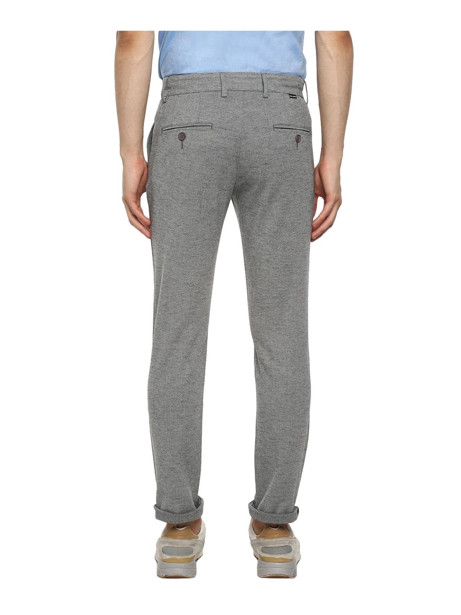 Red Chief Grey Regular Fit Trousers