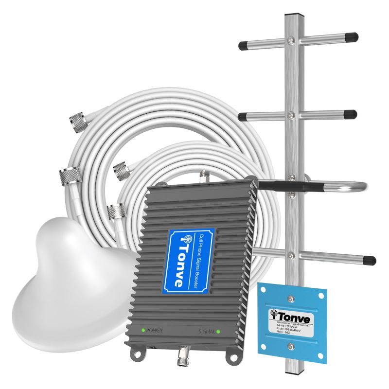 Cell Phone Signal Booster Verizon 4G LTE Signal Booster Verizon Cell Signal Booster Repeater Band13 Verizon Cell Phone Signal Amplifier Home Use Cell Phone Booster Boost Voice+Data with Antennas Kit