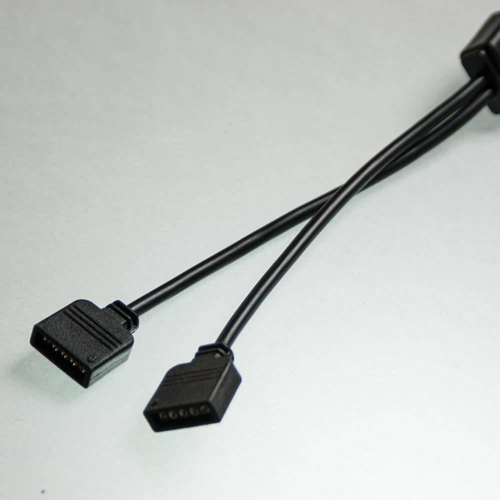 ModMyMods 5-Pin Female RGBW LED Strip 2-Way Splitter Cable - Black (MOD-0257)