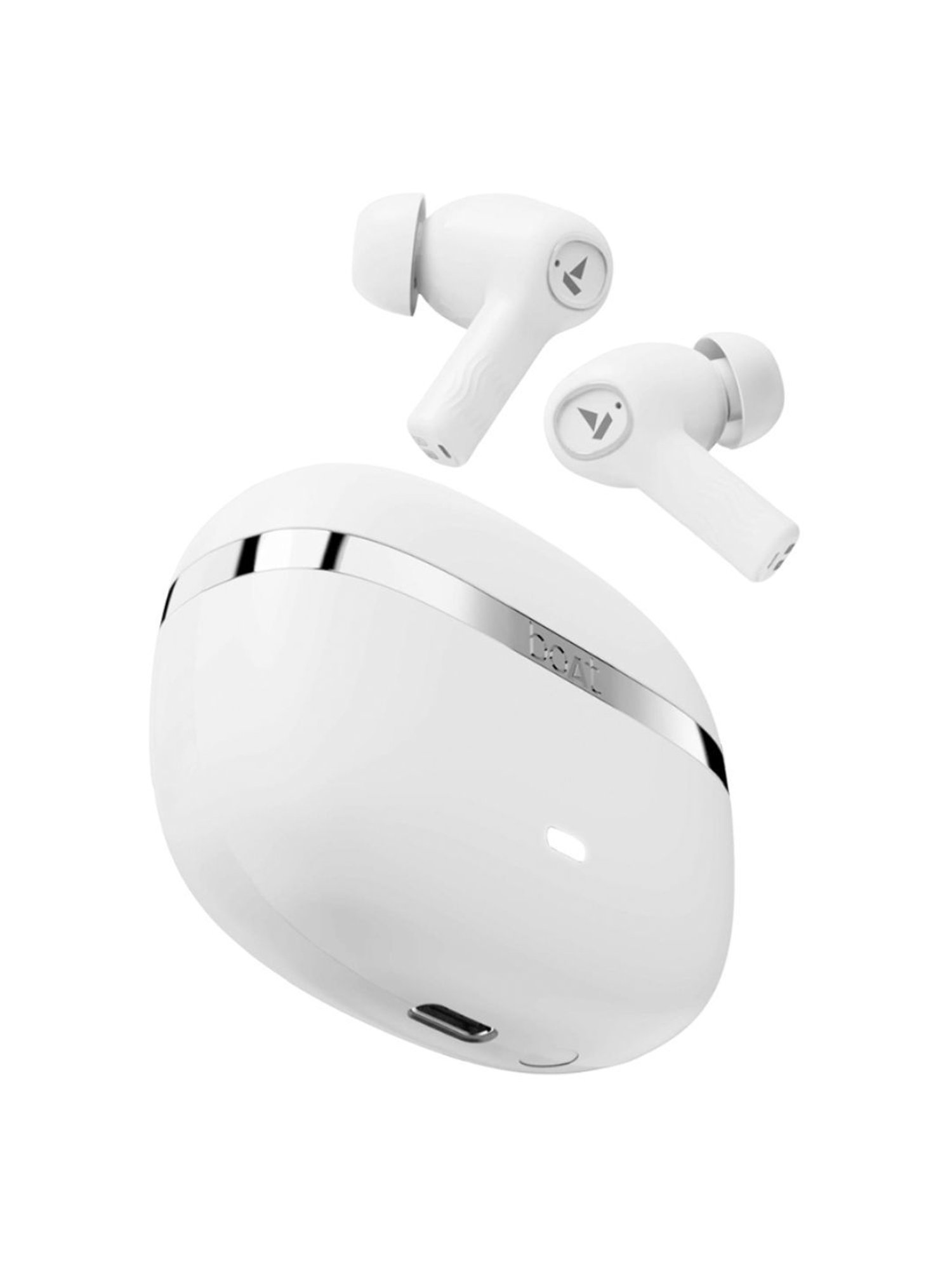 Boat Nirvana Ion Earbuds with Dual EQ Modes, Quad Mics ENx Technology (Ivory White, True Wireless)