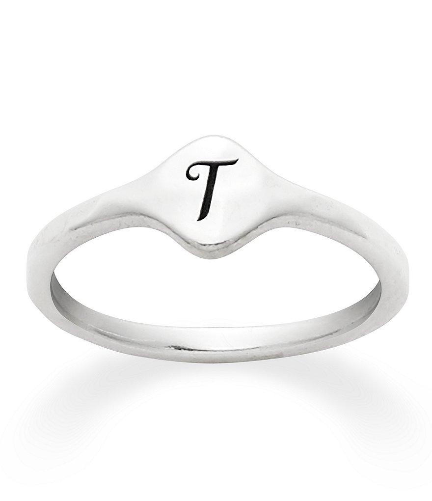 James Avery Petite Signet Initial Ring