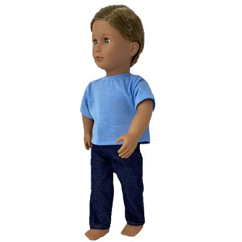 The Queen's Treasures Little House on the Prairie Green Calico Dress, Bonnet & Apron for 18" American Girl Dolls