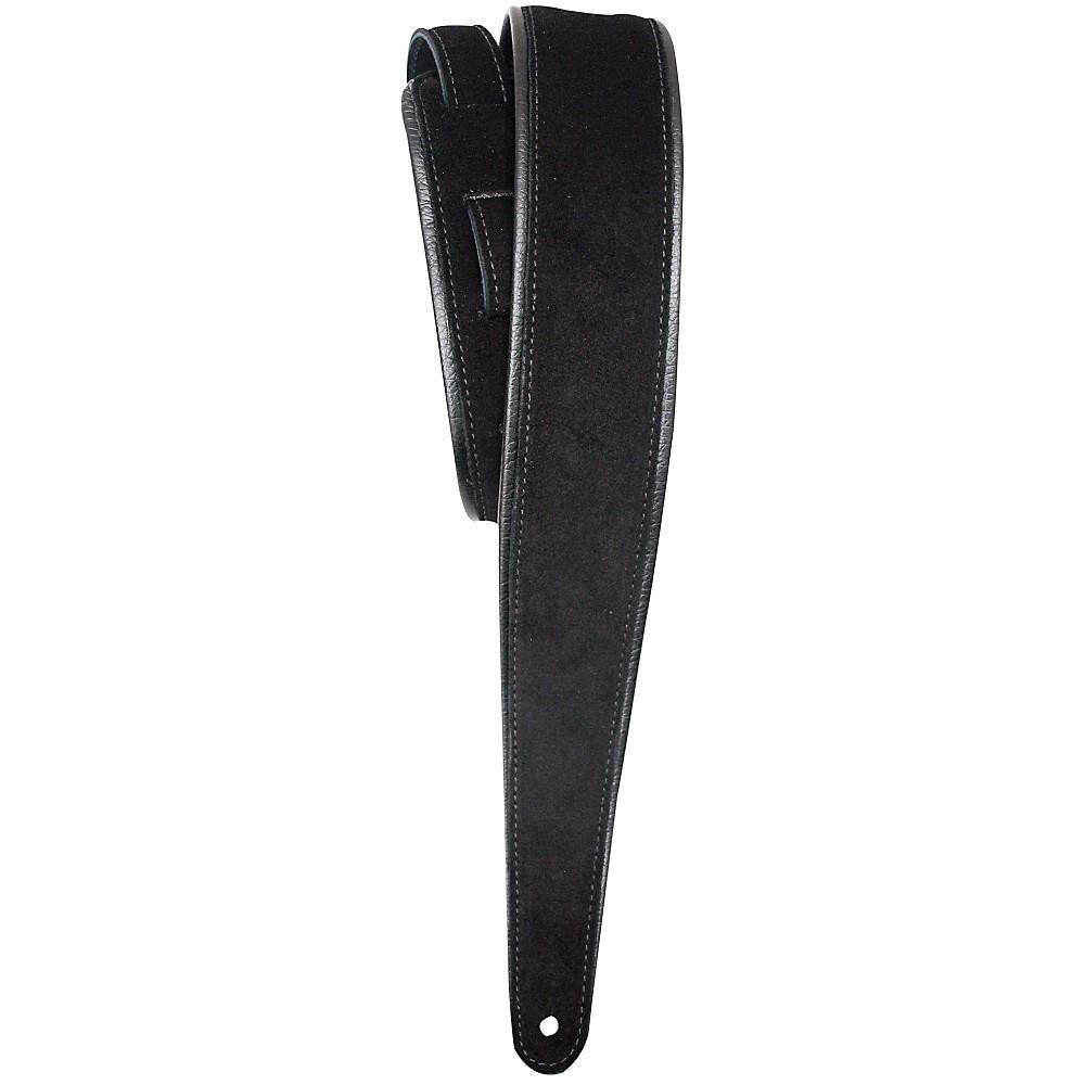 LM Products PM-8 Premier Suede Guitar Strap Black