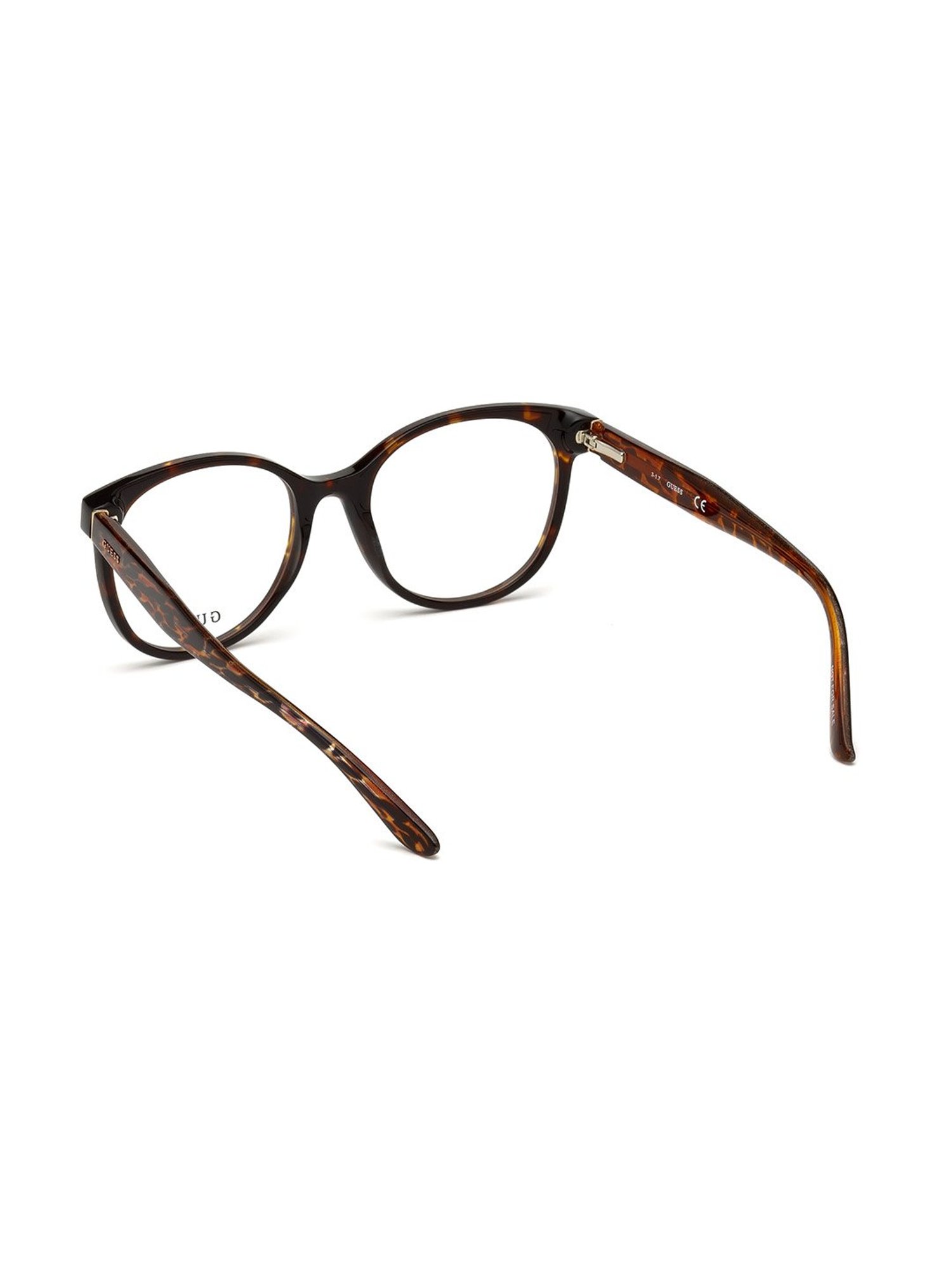 Carolina Herrera Brown Full Rim Round Eye Frame For Women