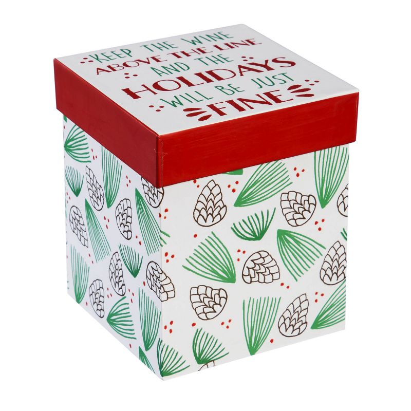 Cypress Home Stemless Wine Glass W/ Box, 17 Oz, Keep The Wine Above The Line