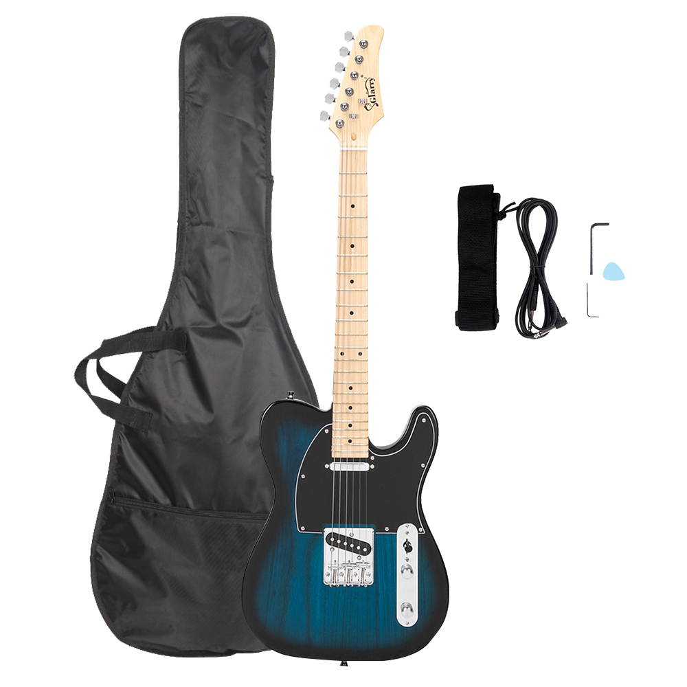Glarry GTL Maple Fingerboard 39" Electric Guitar Gigbag Right Handed Dark Blue