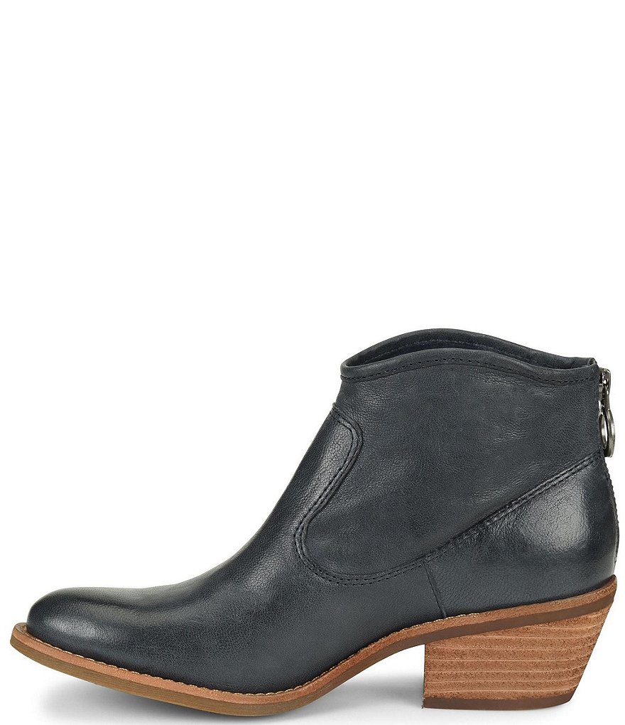 Sofft Aisley Unlined Leather Block Heel Western Booties