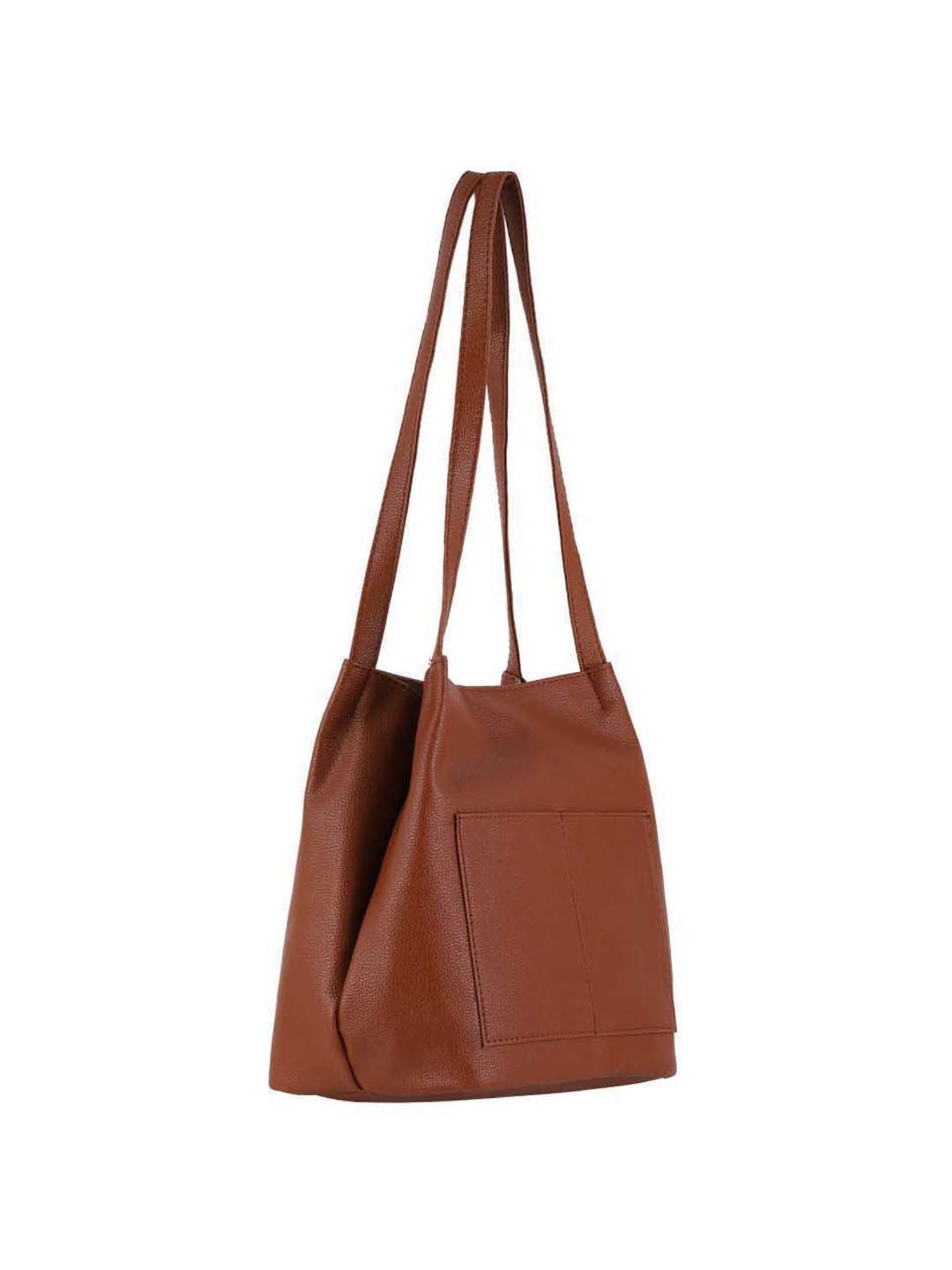 Toteteca Tan Solid Medium Shoulder Bag