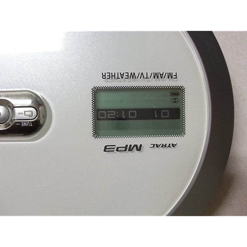 DNF430 MP3ATRAC CD Walkman Portable Compact Disc Player with AMFMTVWeather Digital Tuner