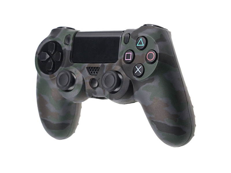 Camo Silicone Rubber Skin Case Gel Cover Grip for Playston 4 PS4 Controller
