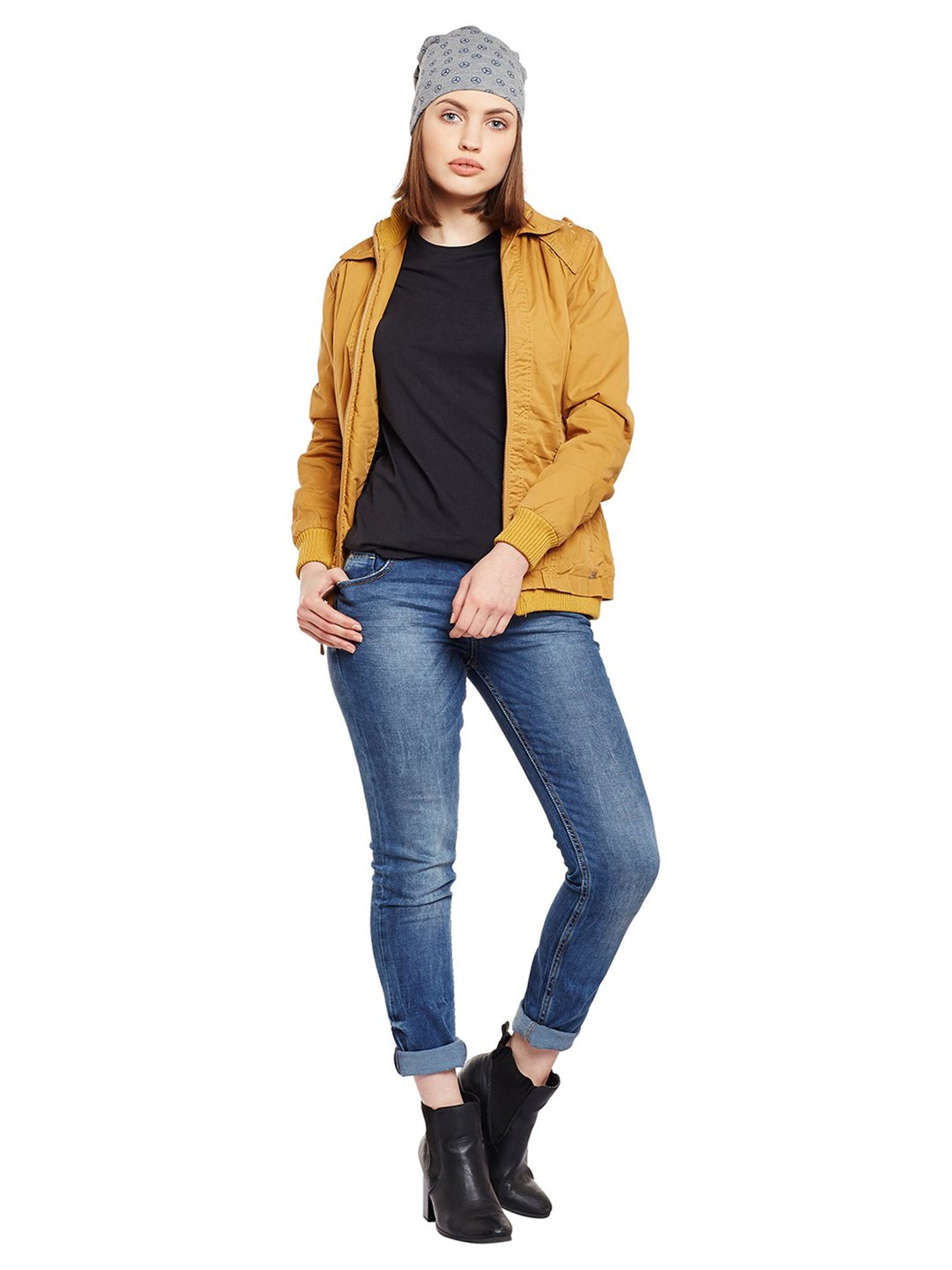 Vimal Jonney Grey Printed Beanie