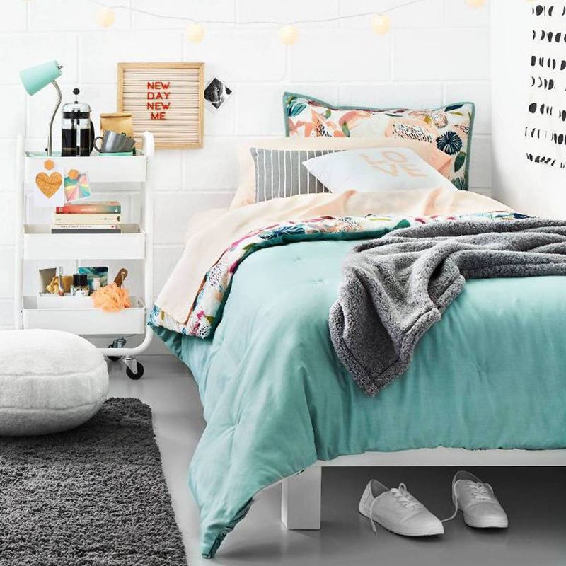 Curved Shower Caddy with Soap Tray Light Silver 24.15" - Elegant Home Fashions