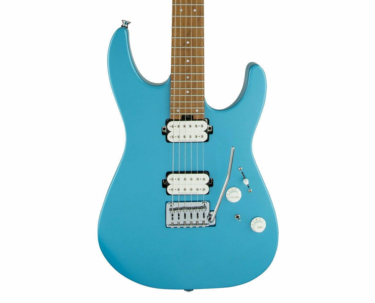 Charvel Pro-Mod DK24 HH 2PT CM Caramelized Maple - Matte Blue Frost