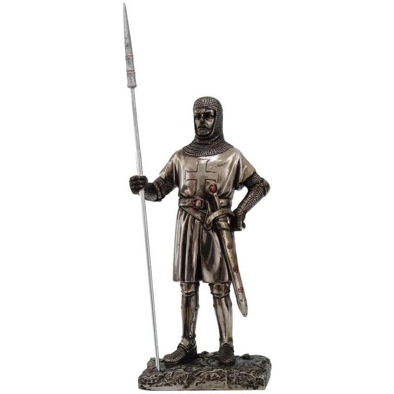 Crusader Miniatures Crusader Knight Standing 7" Statue 8715