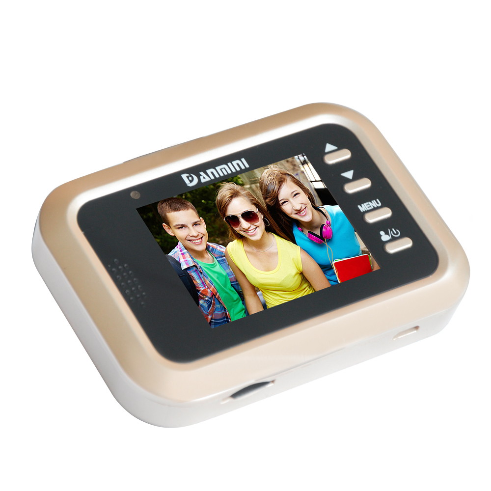 Home Video Doorbell 4.3" Digital LCD Security Camera 120 Degree Peephole Viewer Photo Visual Monitoring Electronic Cat Eye Camera Camera System for Home Office