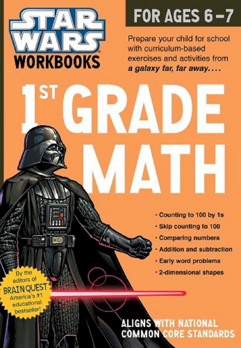 Star Wars Workbook: Grade 1 Math! (Paperback) by Brain Quest