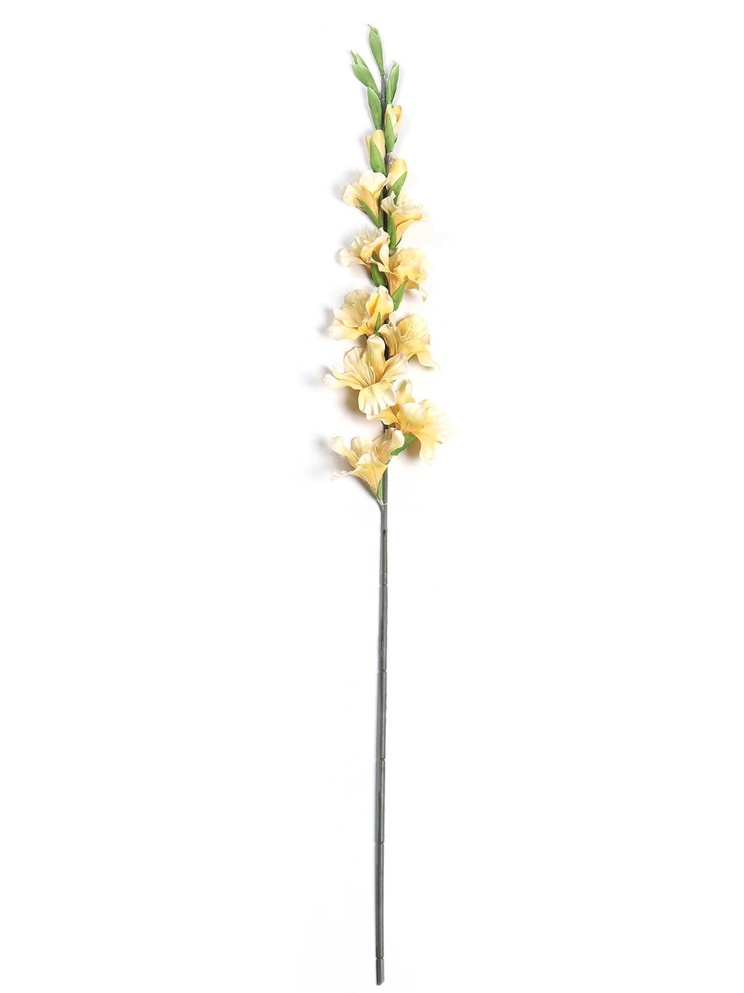 Pure Home and Living Yellow Plastic Solid Flower Stems