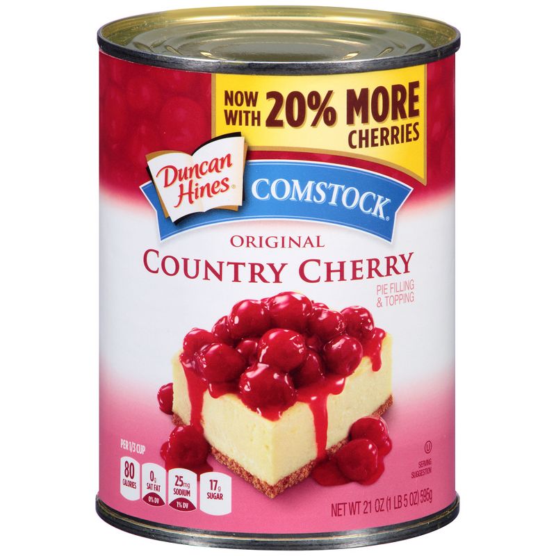 Comstock More Fruit Premium Blueberry Pie Filling or Topping - 21oz