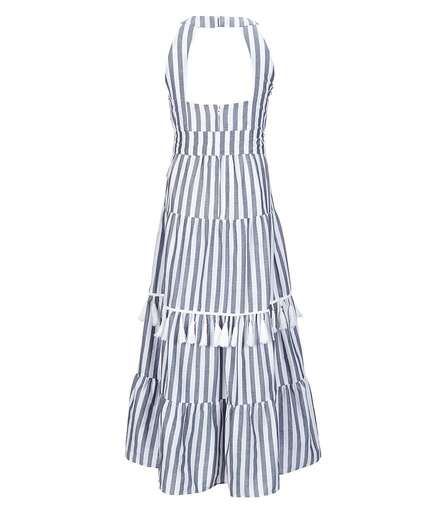 Bonnie Jean Big Girls 7-16 Tie-Dye Chiffon Tiered Maxi Dress