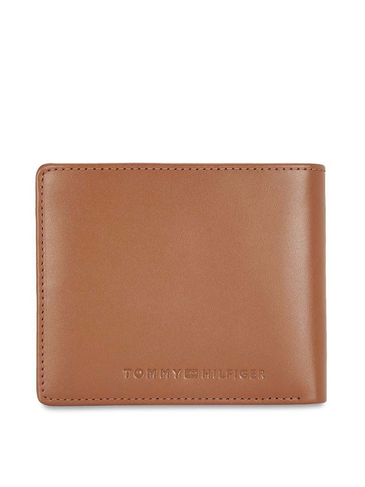 Tommy Hilfiger Horten Tan Formal Leather Bi-Fold Wallet for Men