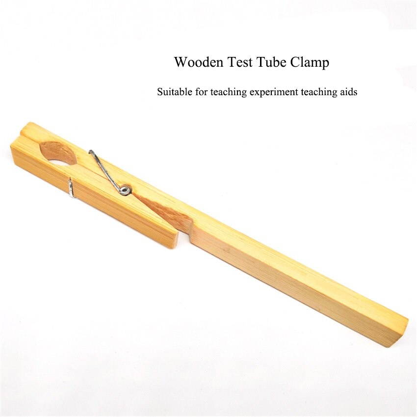 2pcs/lot Wooden Test Tube Clamp Glass Test Tube Clip Holder Laboratory Clamps For biological Chemical Experiment Clamp Tools