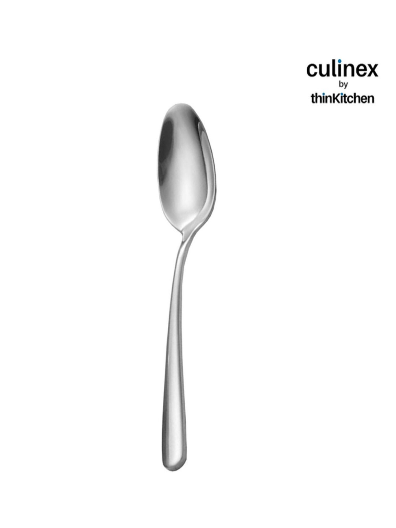 Culinex by thinKitchen Dora Silver Stainless Steel Mirror Finish All Purpose Serving Spoon(Set of 2)