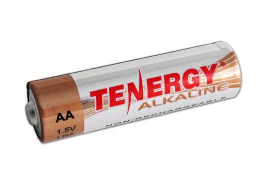 1 Box: 24pcs Tenergy AA Size (LR6) Alkaline Batteries