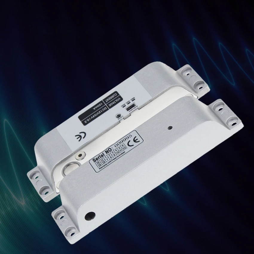 DC12V Electric Drop Bolt Lock Fail Safe Electronic Mortise Lock for Access Control System Wooden/Metal Door with Time Delay