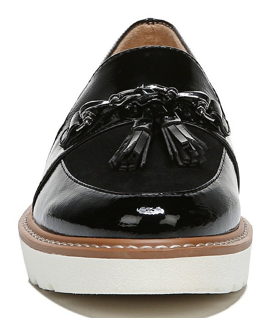 Naturalizer Estelle Patent Tassel Chain Slip-On Wedge Loafers