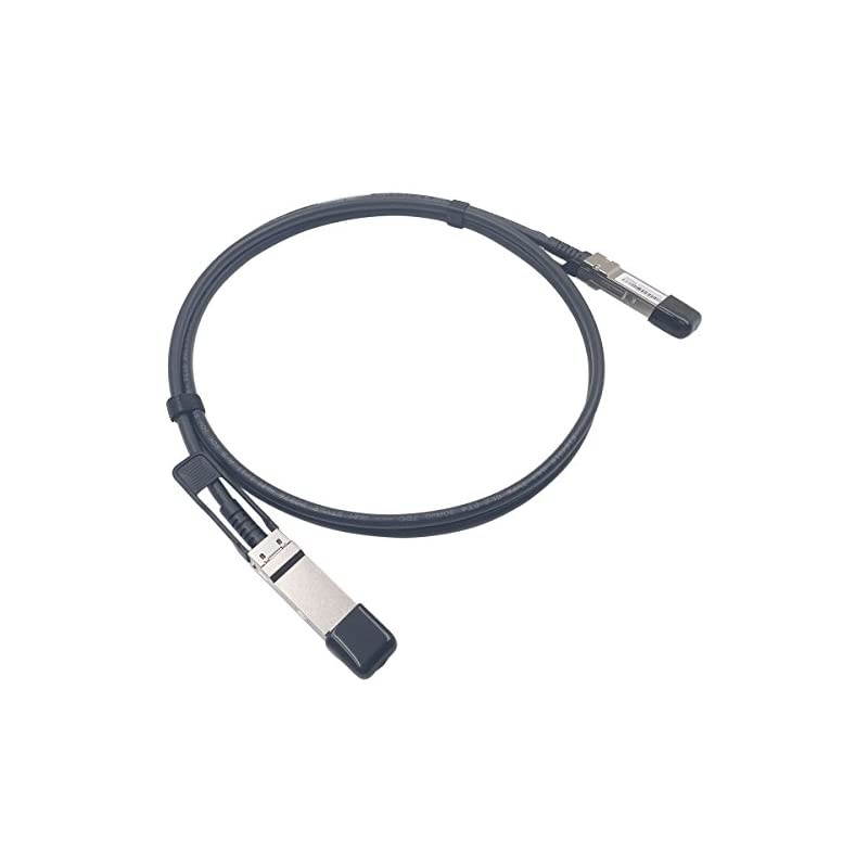 2M QSFP+ DAC Twinax Cable,  40GbE QSFP+ Direct Attach Copper Cable,30AWG Black, for Cisco QSFP-H40G-CU2M, Dell, Ubiquiti, D-Link, Juniper, Huawei, Mellanox, Mikrotik, SuperMicro
