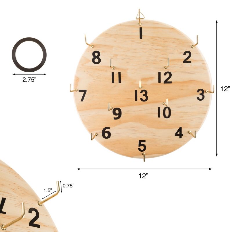 Amazin' Aces Wood Pickleball Set with 2 Wooden Padded Paddles, 4 Yellow Balls, and Carry Bag Great for Schools, Community Centers, and Athletic Clubs
