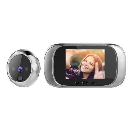 Digital Door Viewer Peephole Door Camera Doorbell 2.8-inch LCD Screen Night Vision Photo Shooting Digital Door Monitoring for Home Security