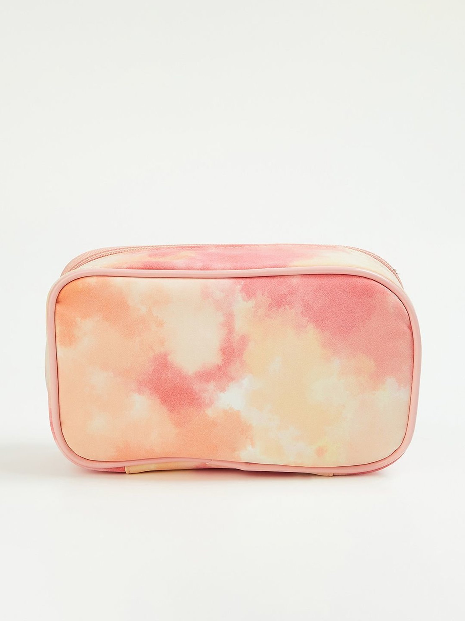 Ginger by Lifestyle Orange Printed Free Size Toiletry Pouch